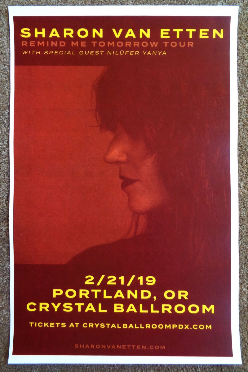 Image 0 of Van Etten SHARON VAN ETTEN 2019 Gig POSTER Portland Oregon Concert