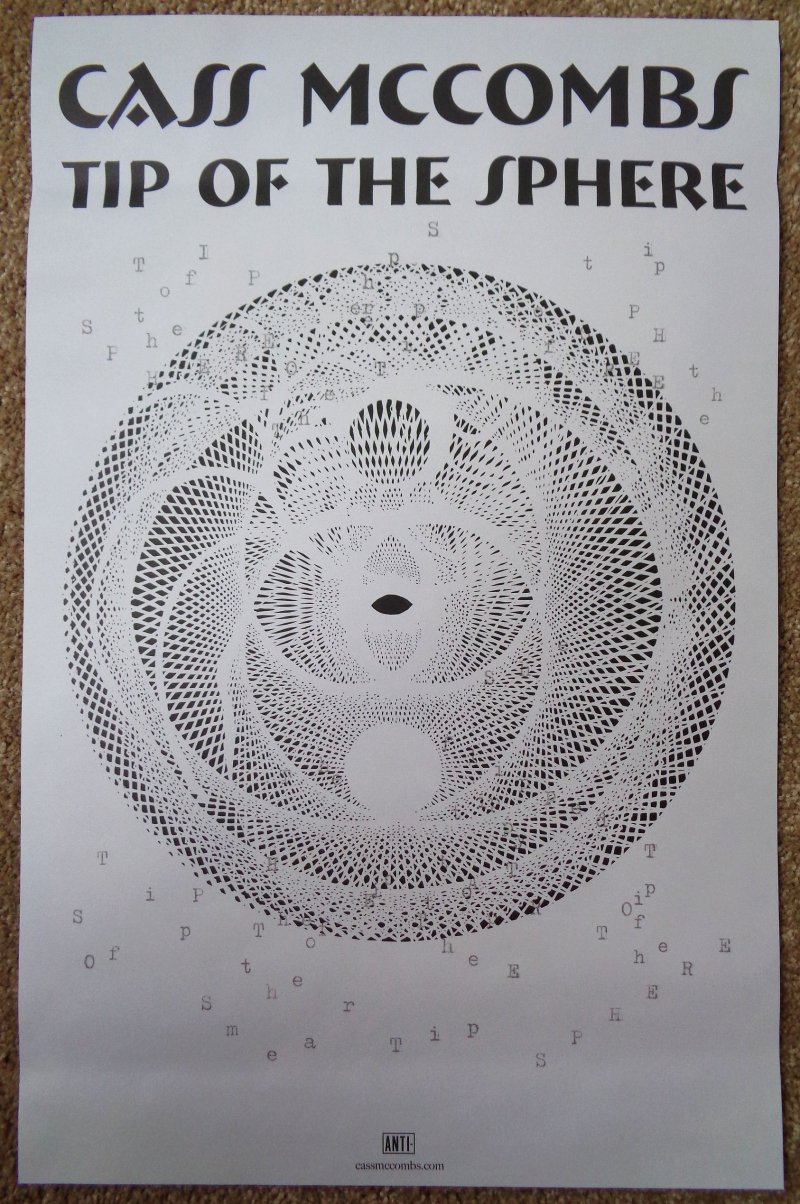 CASS McCOMBS Album POSTER Tip Of The Sphere 11x17