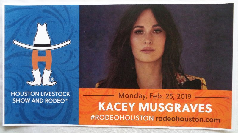 Image 0 of Musgraves KACEY MUSGRAVES 2019 Gig POSTER Houston Texas Concert