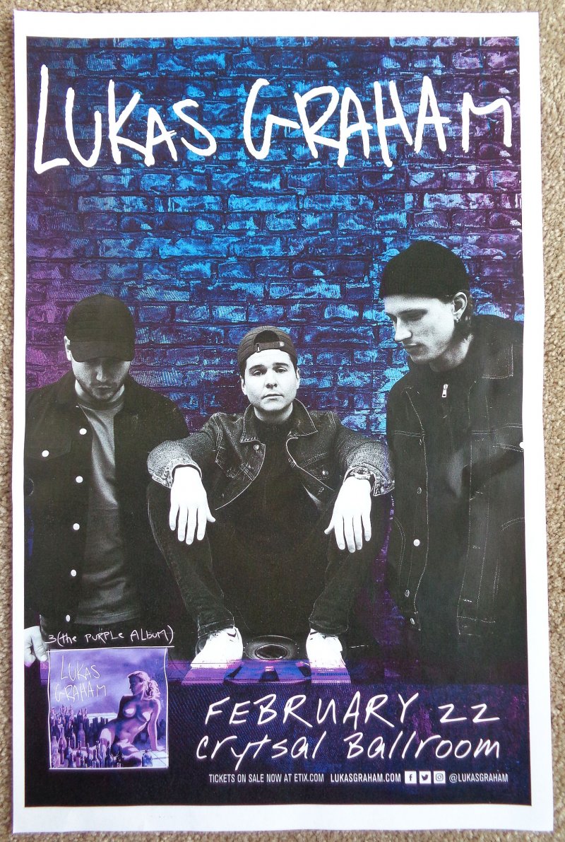 Image 0 of Graham LUKAS GRAHAM 2019 Gig POSTER Portland Oregon Concert