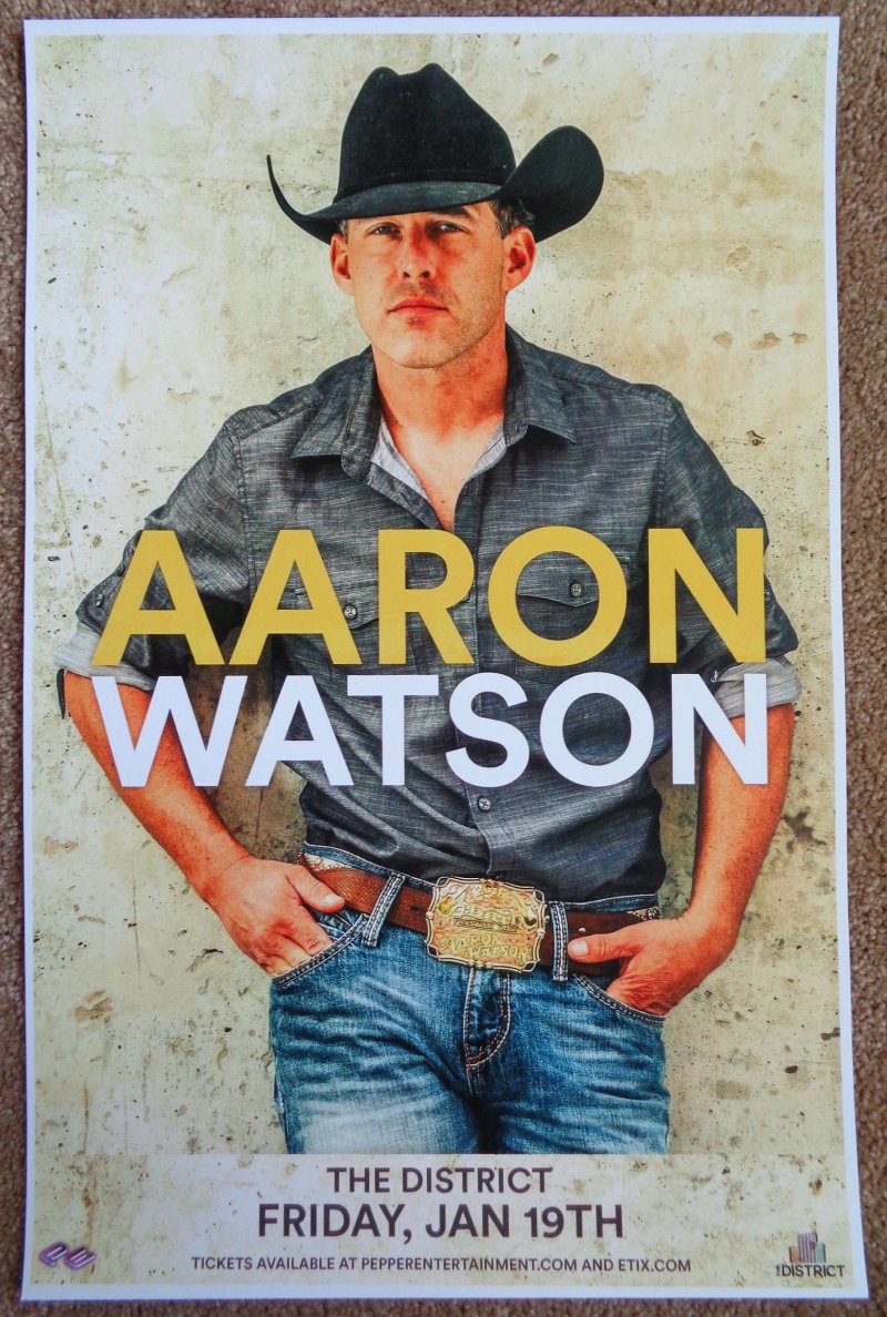 Image 0 of Watson AARON WATSON 2018 Gig POSTER Sioux Falls South Dakota Concert