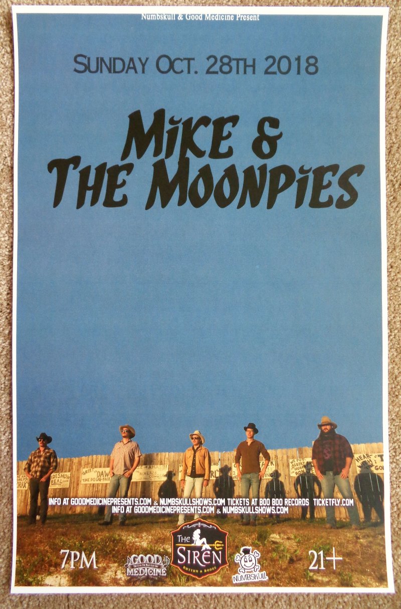 Image 0 of MIKE AND THE MOONPIES 2018 Gig POSTER Morro Bay California Concert