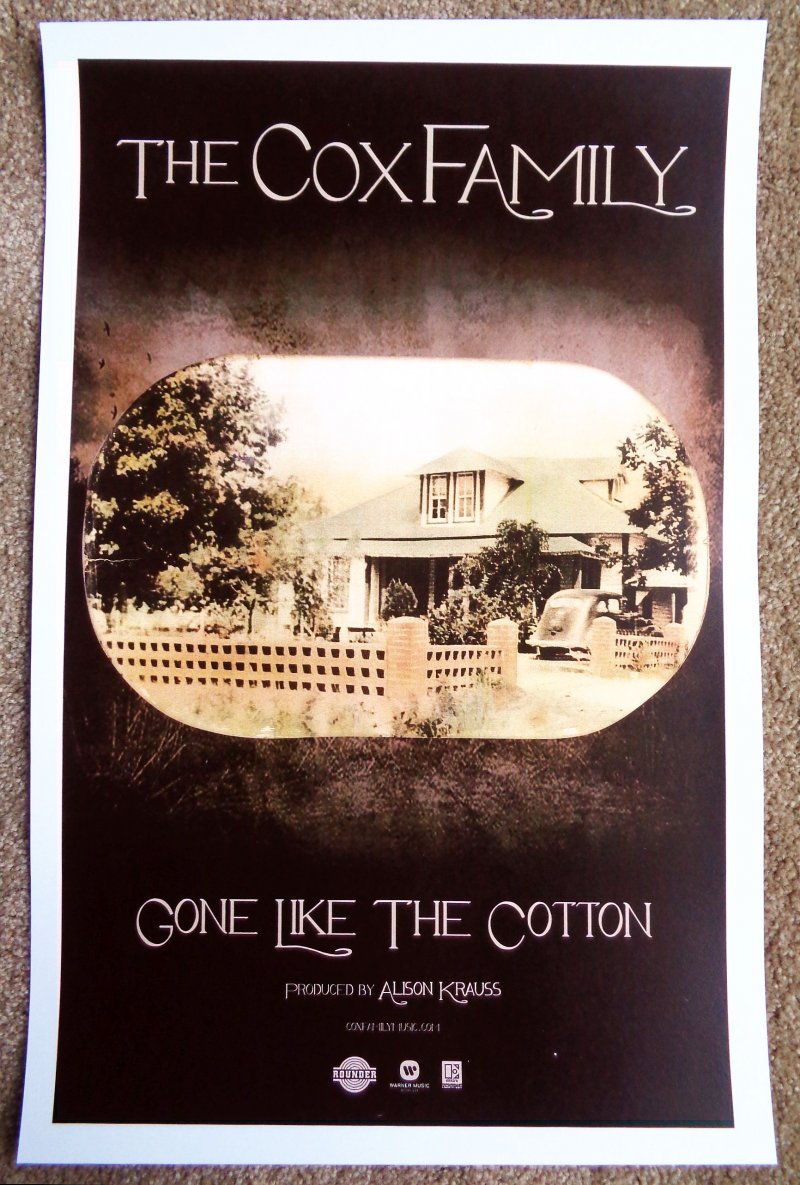 Image 0 of Cox Family THE COX FAMILY Album POSTER Gone Like The Cotton Alison Krauss