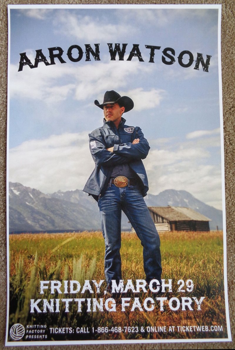 Image 0 of Watson AARON WATSON 2019 Gig POSTER Spokane Washington Concert