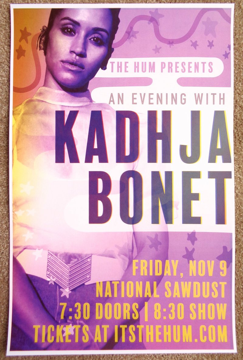 Image 0 of Bonet KADHJA BONET 2018 Gig POSTER Brooklyn New York Concert