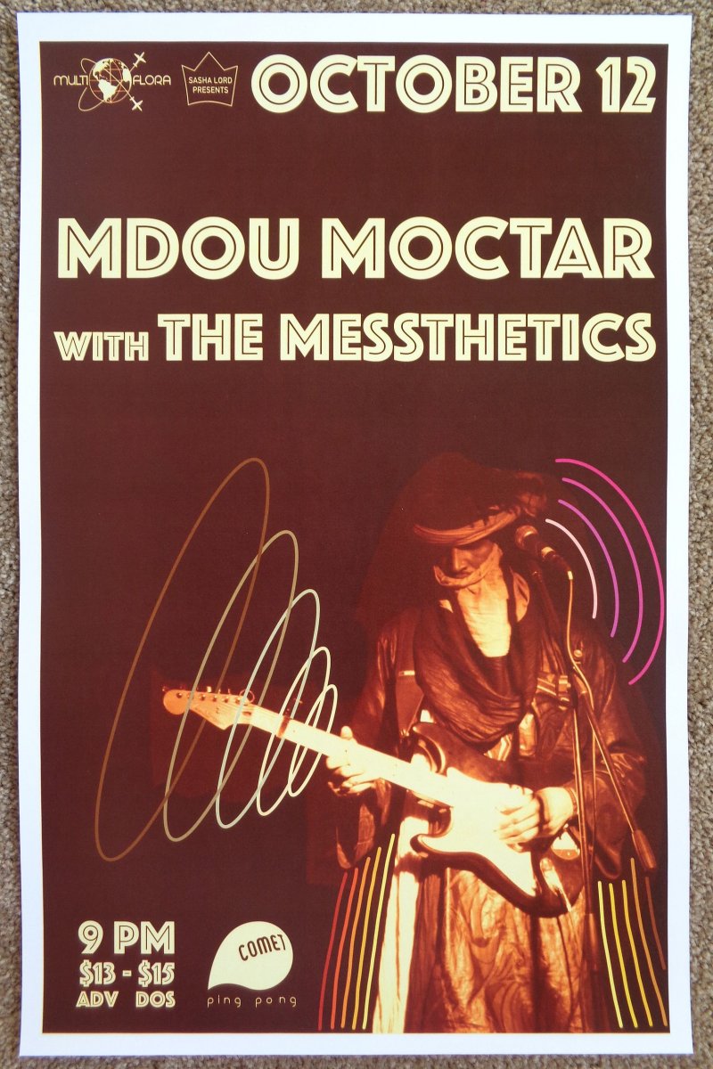 Image 0 of Moctar MDOU MOCTAR 2017 Gig POSTER Washington DC Concert 