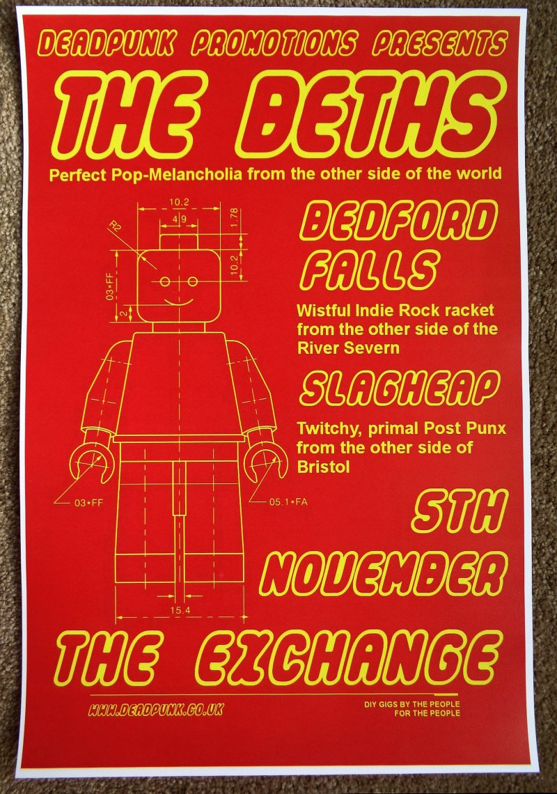 Image 0 of Beths THE BETHS 2018 Gig POSTER Bristol United Kingdom Concert 