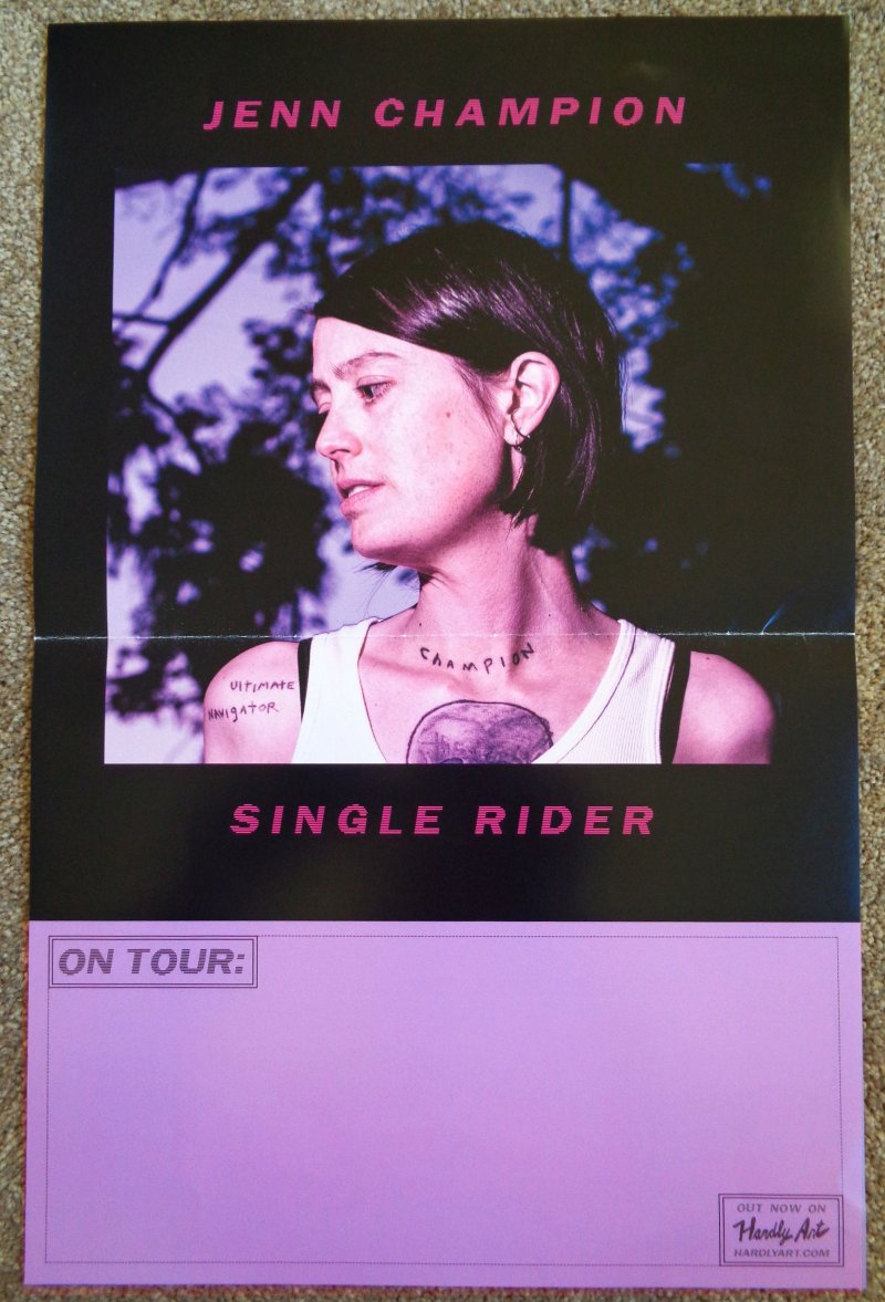 Champion JENN CHAMPION Album POSTER Single Rider 11x17