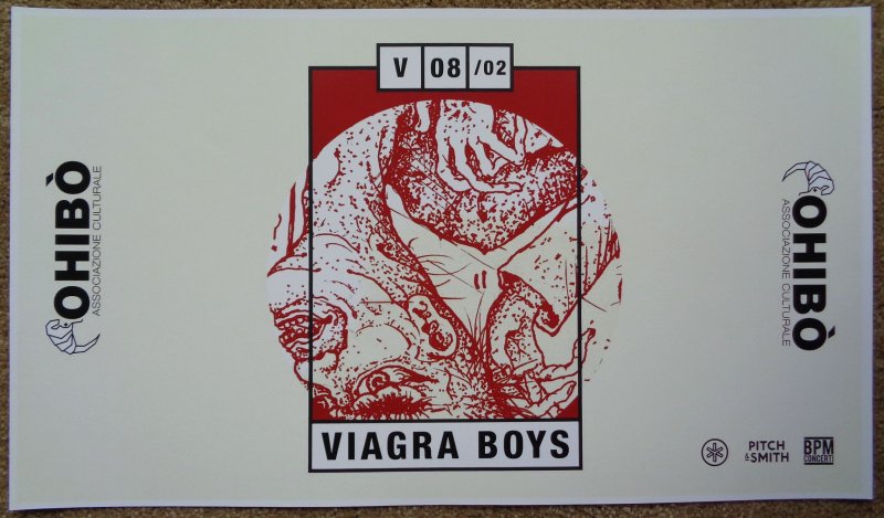 Image 0 of VIAGRA BOYS 2019 Gig POSTER Milan Italy Concert