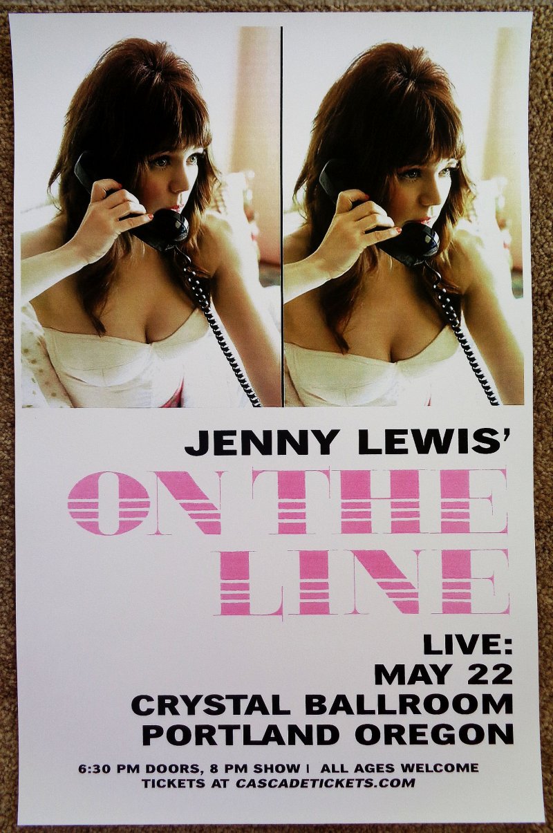 Image 0 of Lewis JENNY LEWIS 2019 Gig Poster Portland Oregon Concert RILO KILEY