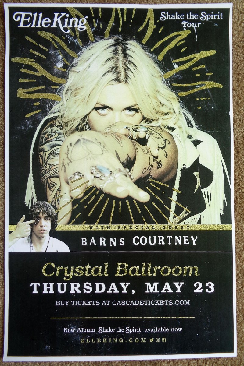 Image 0 of King ELLE KING 2019 Gig POSTER Portland Oregon Concert