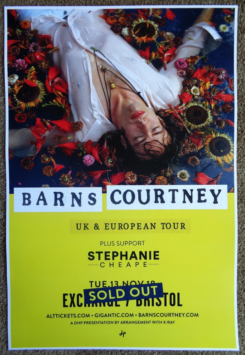 Image 0 of Courtney BARNS COURTNEY 2018 Gig POSTER Bristol United Kingdom Concert