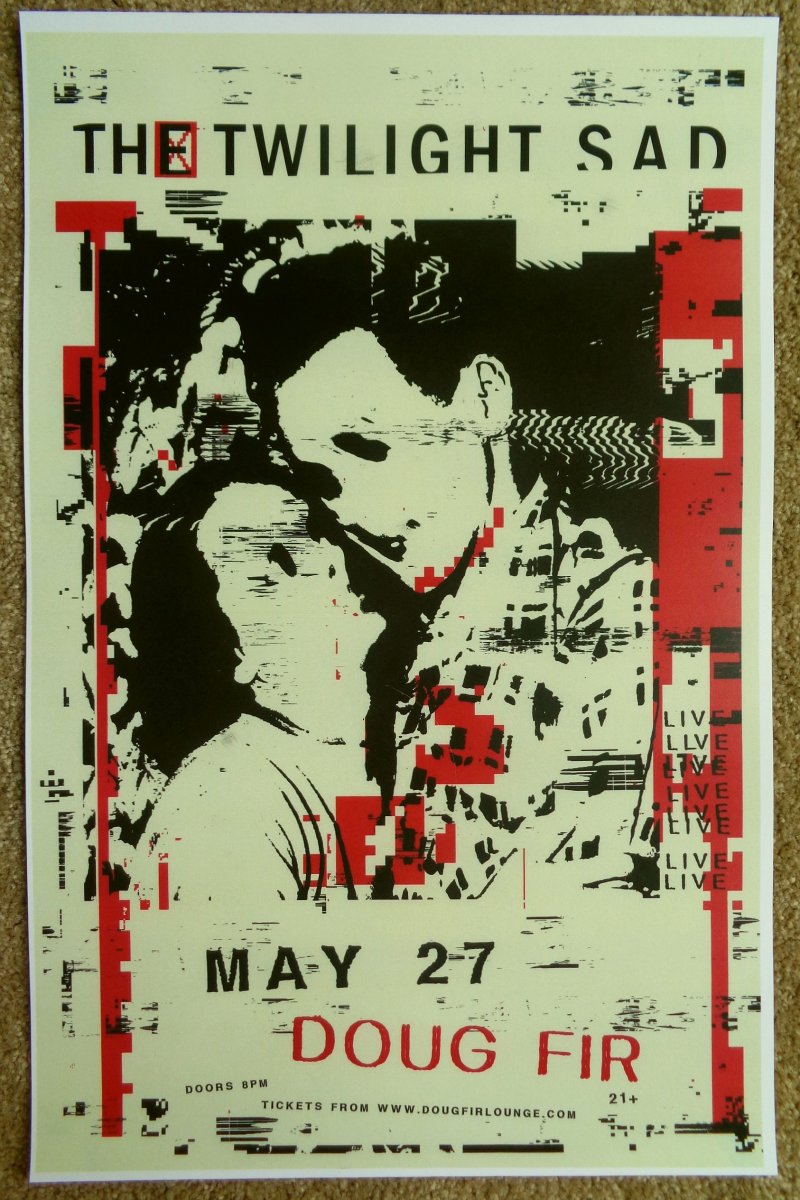 Image 0 of Twilight Sad THE TWILIGHT SAD 2019 Gig POSTER Portland Oregon Concert