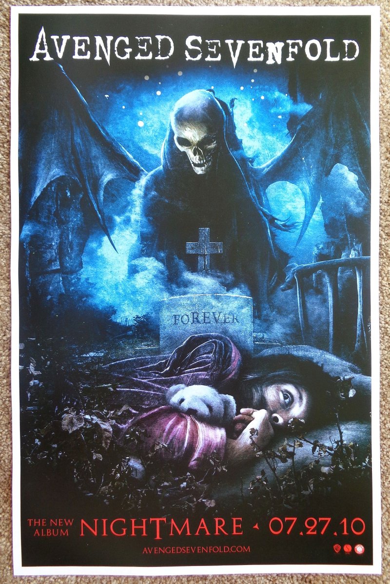 Image 0 of AVENGED SEVENFOLD Nightmare Album POSTER 2-Sided 11x17