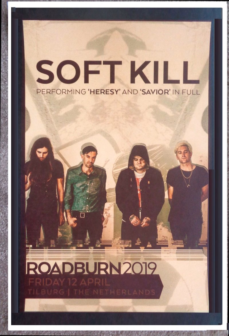 Image 0 of SOFT KILL 2019 Gig POSTER Tilburg Netherlands Concert Roadburn Festival