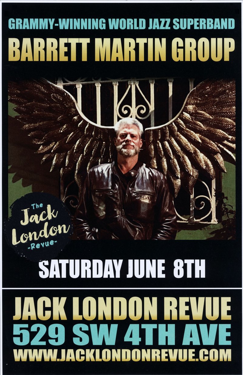 Image 0 of Martin BARRETT MARTIN GROUP 2019 Gig POSTER Portland Oregon Concert 
