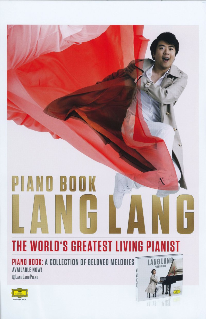 Image 0 of LANG LANG Album POSTER Piano Book 11x17