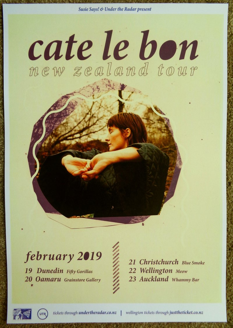 Image 0 of Le Bon CATE LE BON Tour  POSTER February 2019 New Zealand Concert