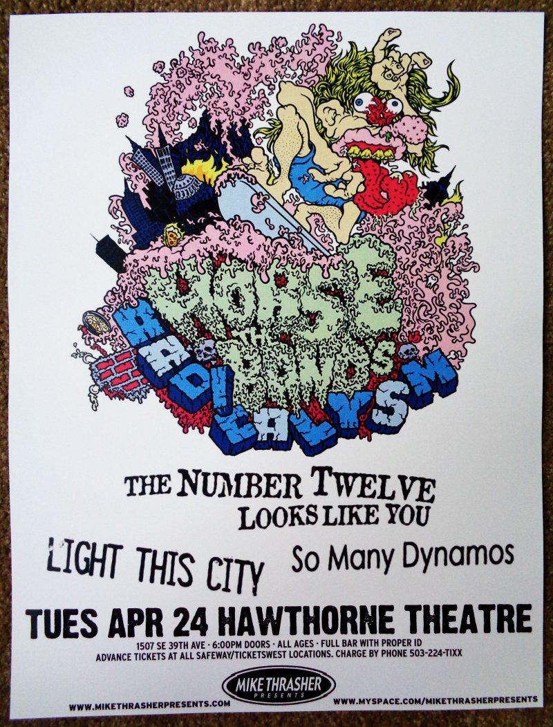 Image 0 of HORSE THE BAND 2007 Gig POSTER Portland Oregon Concert 