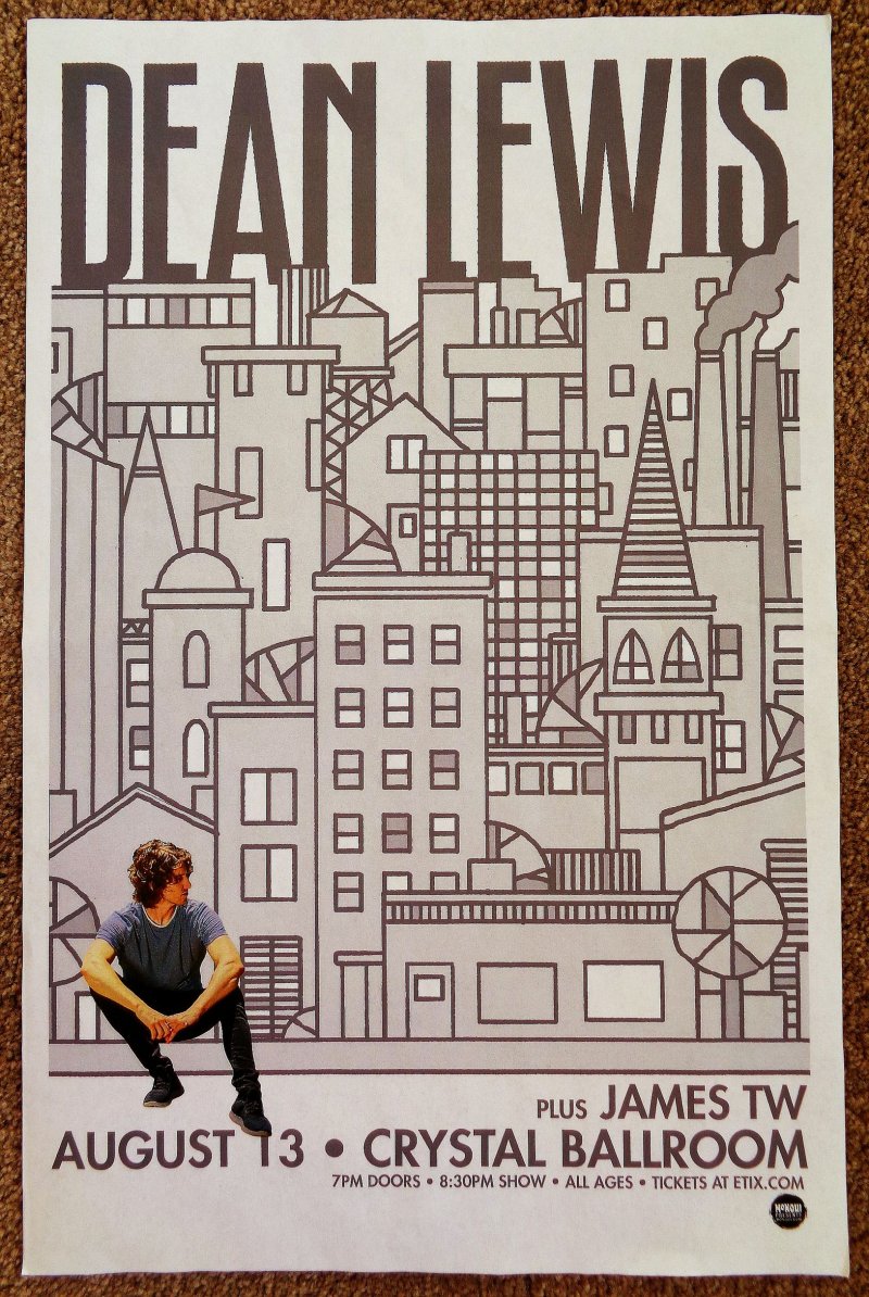 Image 0 of Lewis DEAN LEWIS 2019 Gig POSTER Portland Oregon Concert 