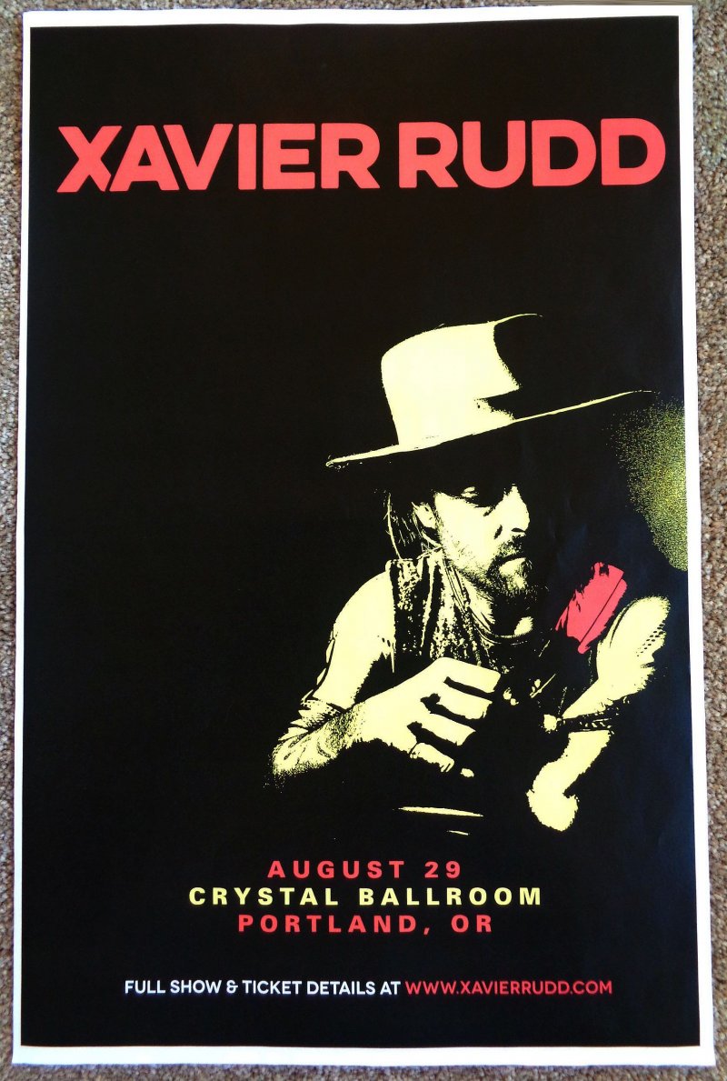 Image 0 of Rudd XAVIER RUDD 2019 Gig POSTER Portland Oregon Concert