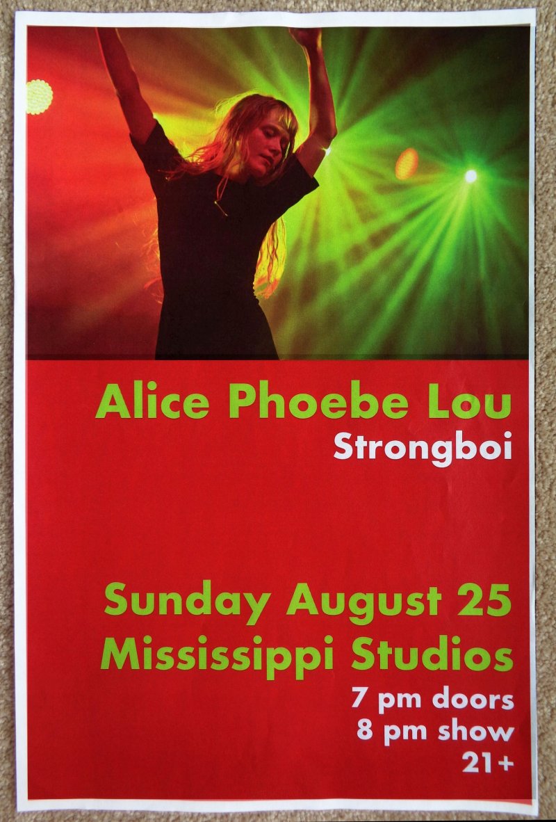 Image 0 of Lou ALICE PHOEBE LOU 2019 POSTER Gig Portland Oregon Concert