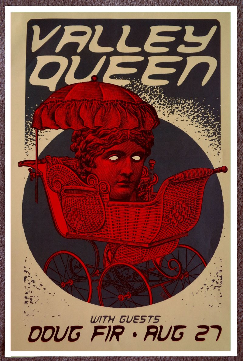 Image 0 of VALLEY QUEEN 2019 Gig POSTER Portland Oregon Supergiant Concert