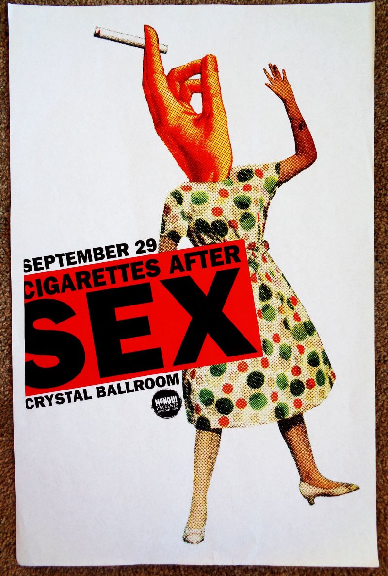 Image 0 of CIGARETTES AFTER SEX  2019 Gig POSTER Portland Oregon Concert