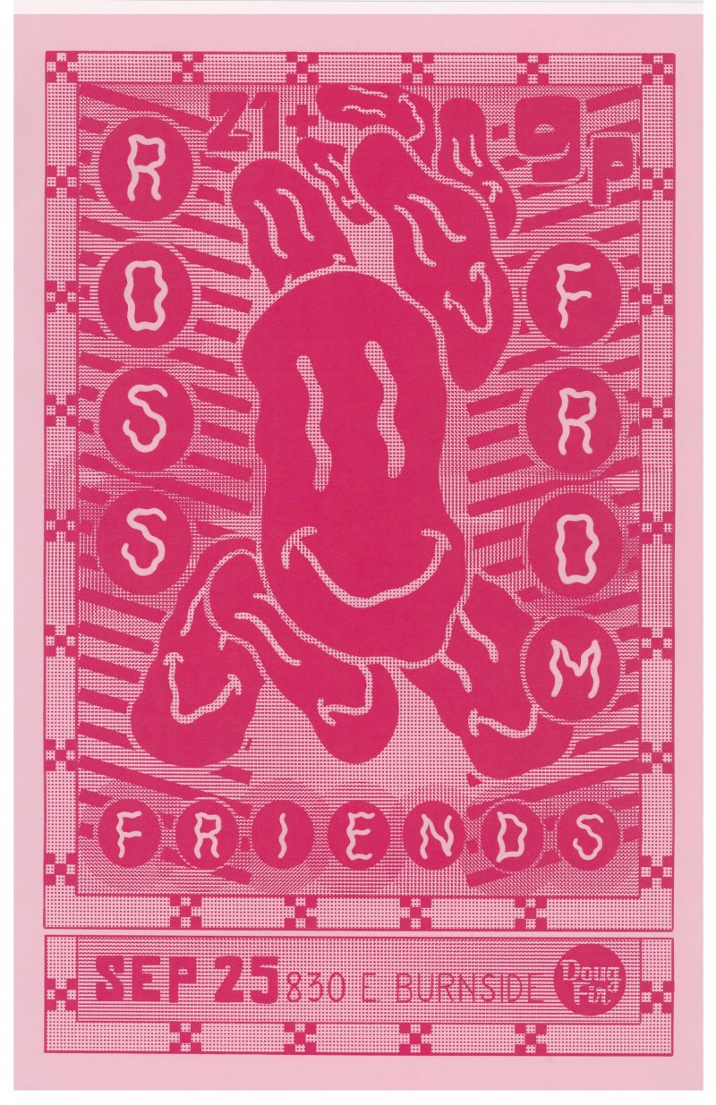 Image 0 of ROSS FROM FRIENDS 2019 Gig POSTER Portland Oregon Concert