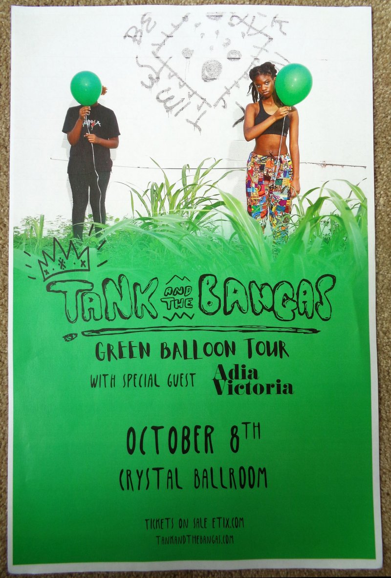 Image 0 of TANK AND THE BANGAS 2019 POSTER Gig Portland Oregon Concert Version 2 of 2