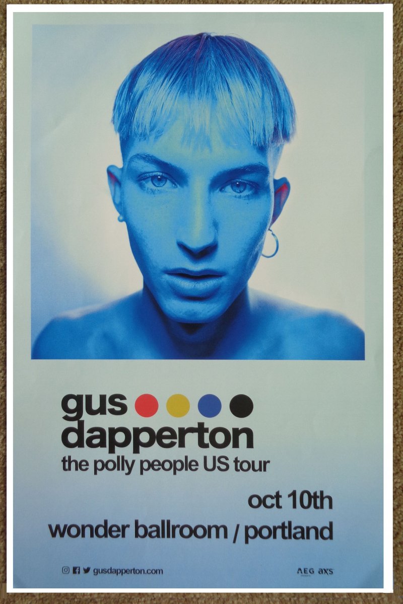 Image 0 of Dapperton GUS DAPPERTON 2019 Gig POSTER Portland Oregon Concert