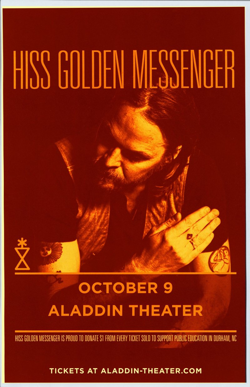 Image 0 of HISS GOLDEN MESSENGER 2019 Gig POSTER Portland Oregon Concert