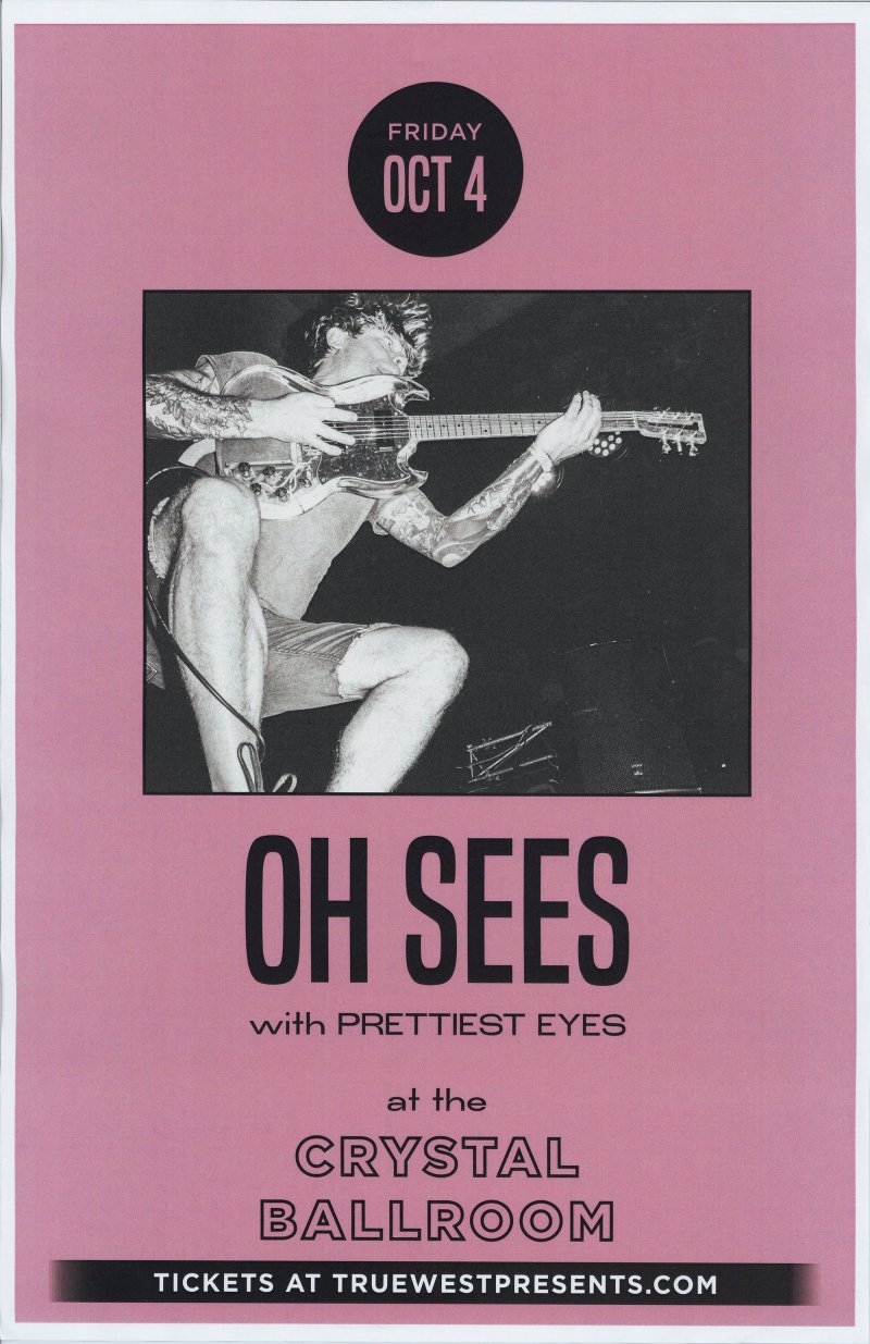 Image 0 of THEE OH SEES 2019 Gig POSTER Portland Oregon Concert