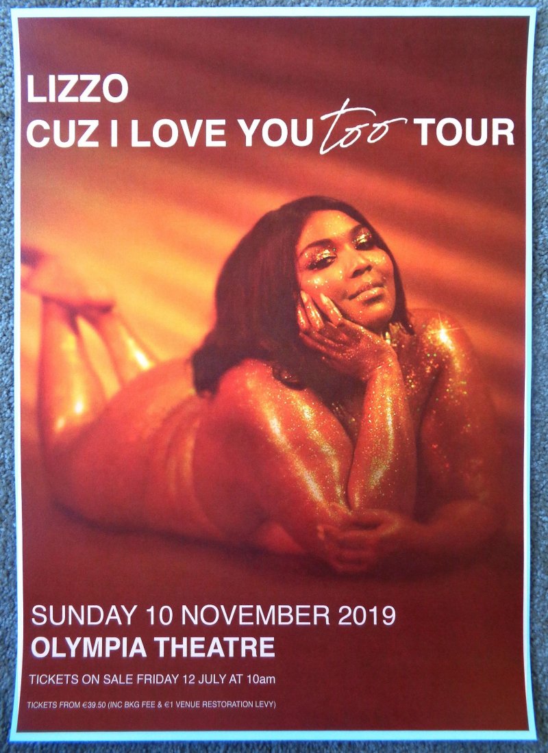 Image 0 of LIZZO 2019 Gig POSTER Dublin Ireland Concert