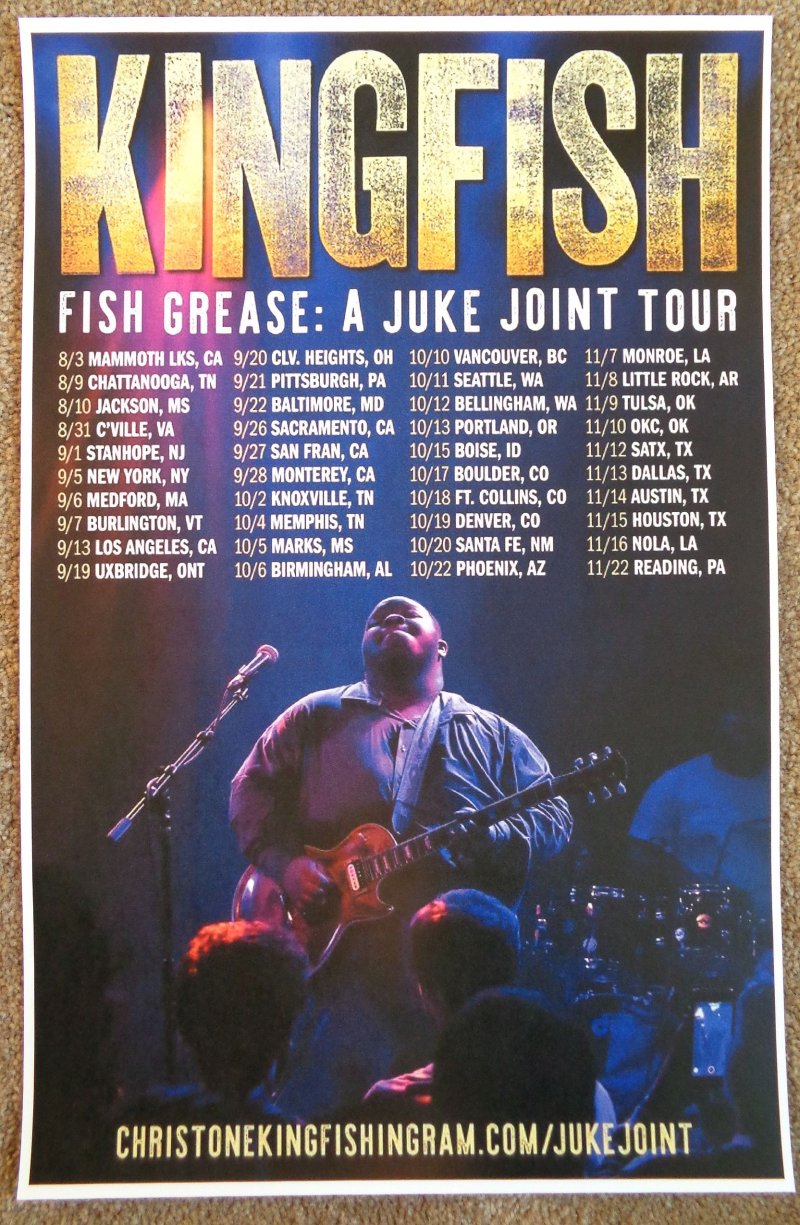 Ingram CHRISTONE KINGFISH INGRAM 2019 Tour POSTER North America Gig Concert