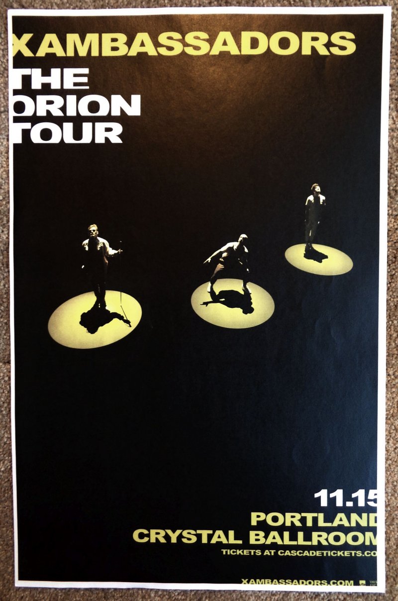 Image 0 of X AMBASSADORS 2019 Gig POSTER Portland Oregon Concert