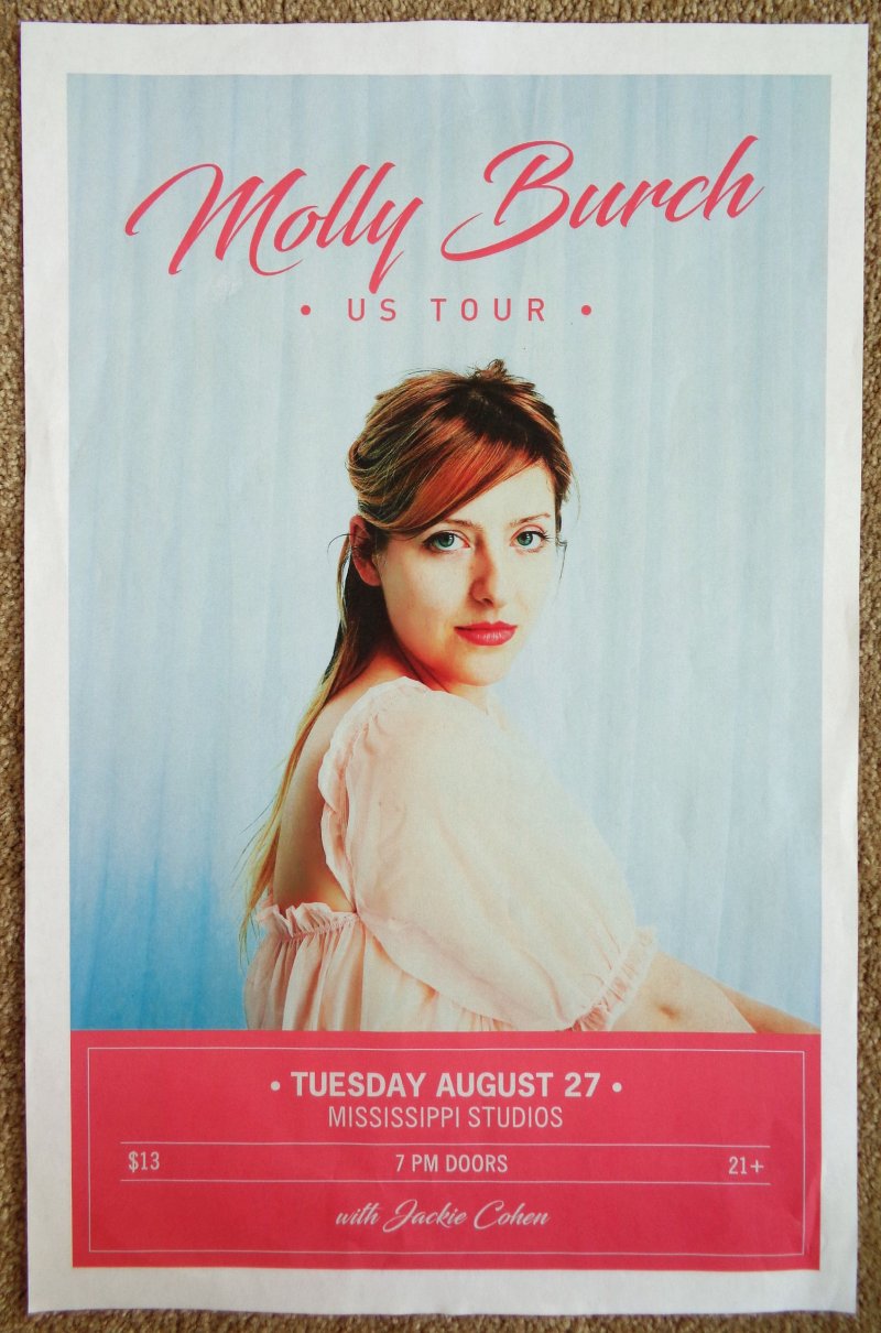 Image 0 of Burch MOLLY BURCH 2019 Gig POSTER Portland Oregon Concert