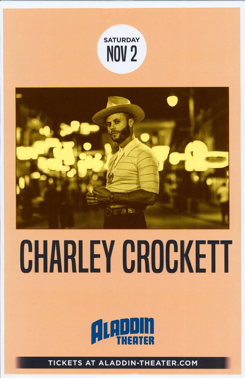 Crockett CHARLEY CROCKETT 2019 Gig POSTER Portland Oregon Concert