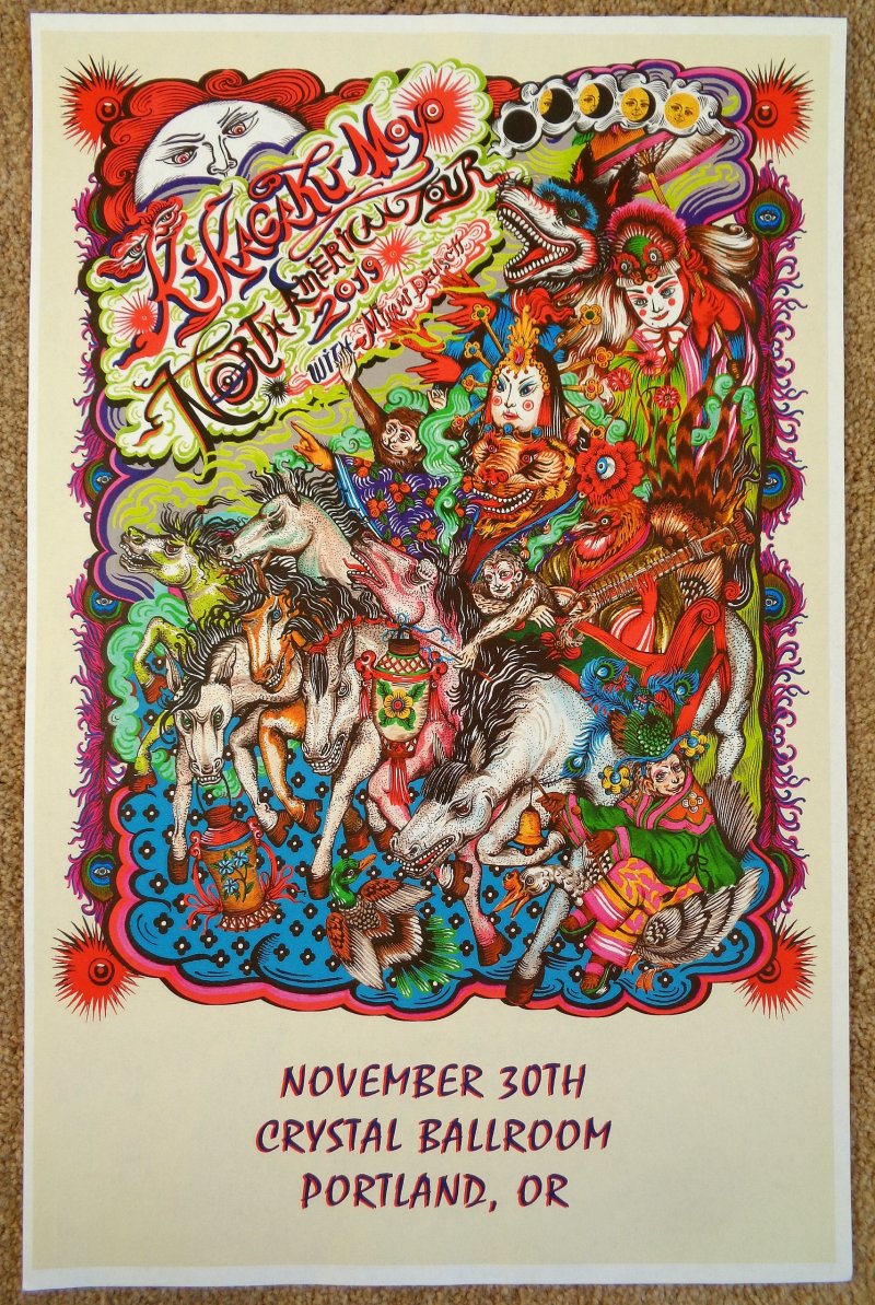 KIKAGAKU MOYO 2019 Gig POSTER Portland Oregon Concert