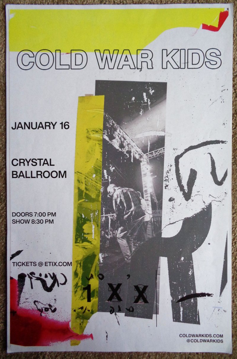 Image 0 of COLD WAR KIDS 2020 Gig POSTER Portland Oregon Concert