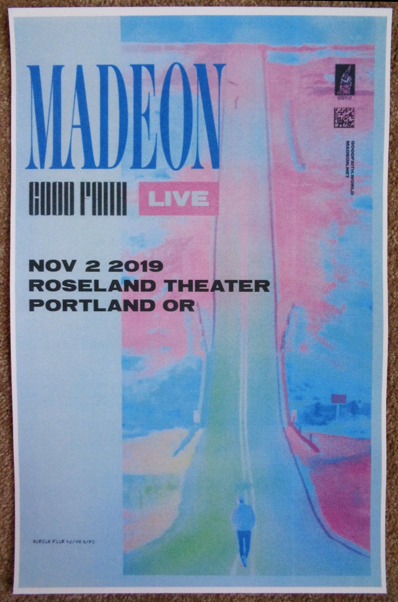 Image 0 of MADEON 2019 Gig POSTER Portland Oregon Concert Hugo Pierre Leclercq