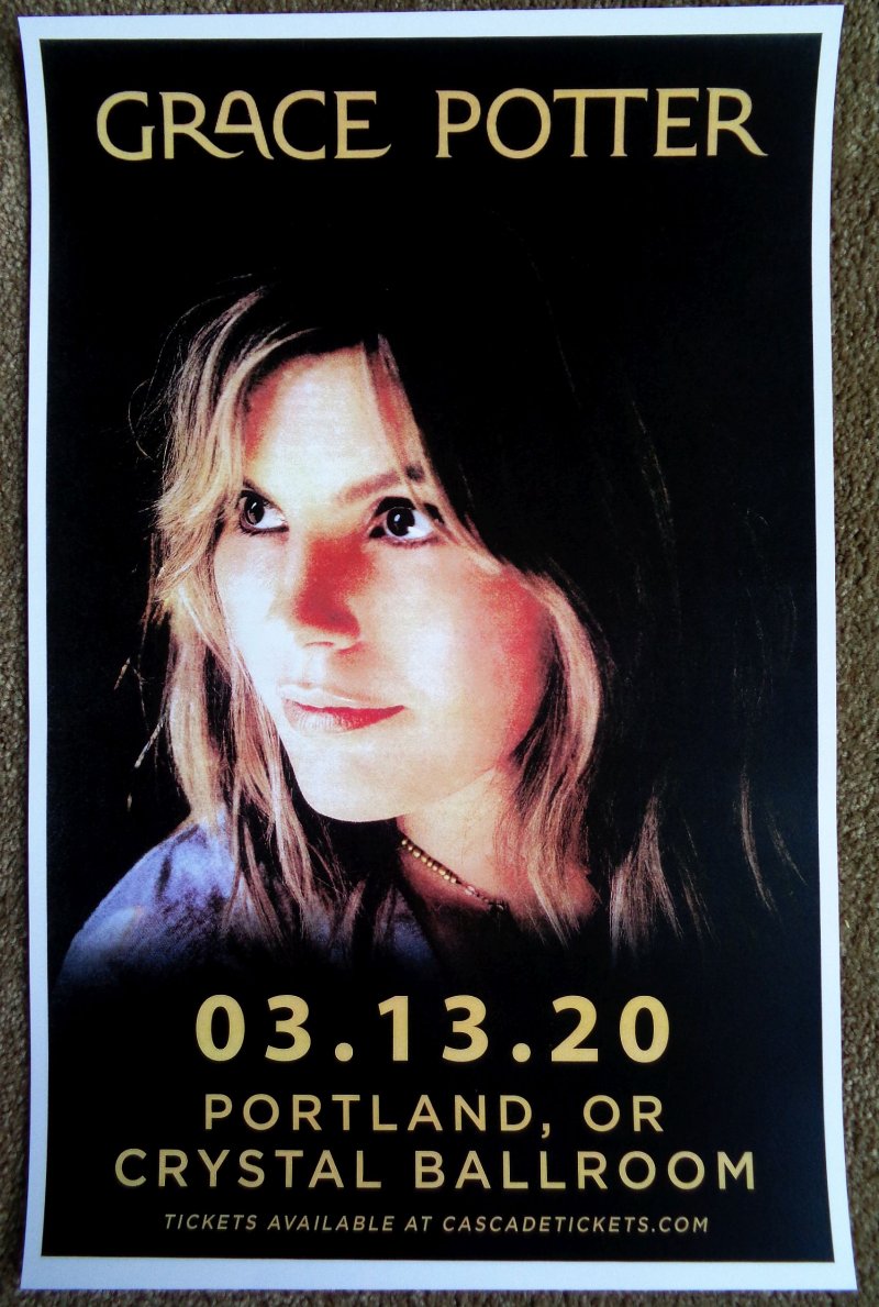 Image 0 of Potter GRACE POTTER 2019 Gig POSTER Portland Oregon Concert  