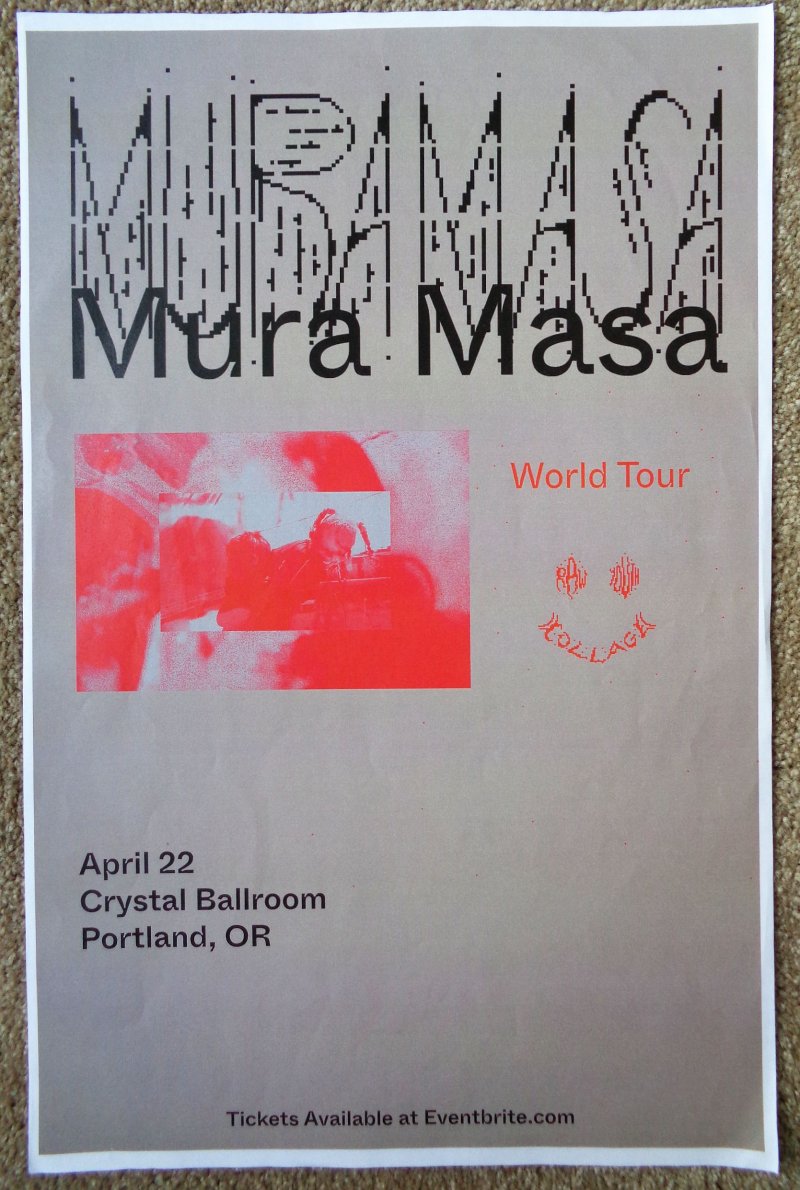 Image 0 of Masa MURA MASA 2020 Gig POSTER Portland Oregon Concert Alex Crossan