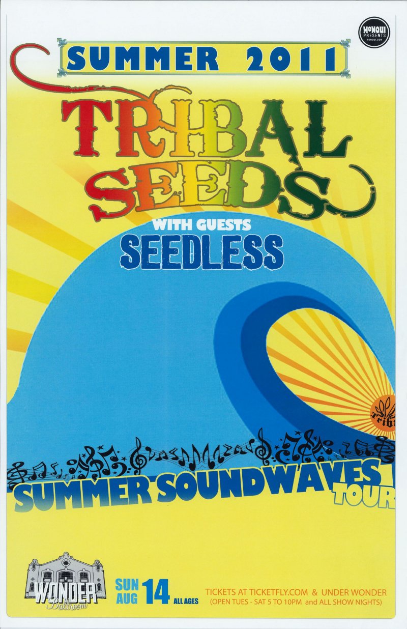 Image 0 of TRIBAL SEEDS 2011 Gig POSTER Portland Oregon Concert