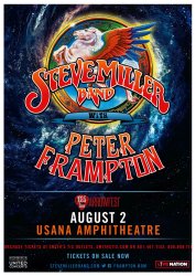 472 Steve Miller Band with Peter Frampton vintage concert poster re print  19x13 free shipping