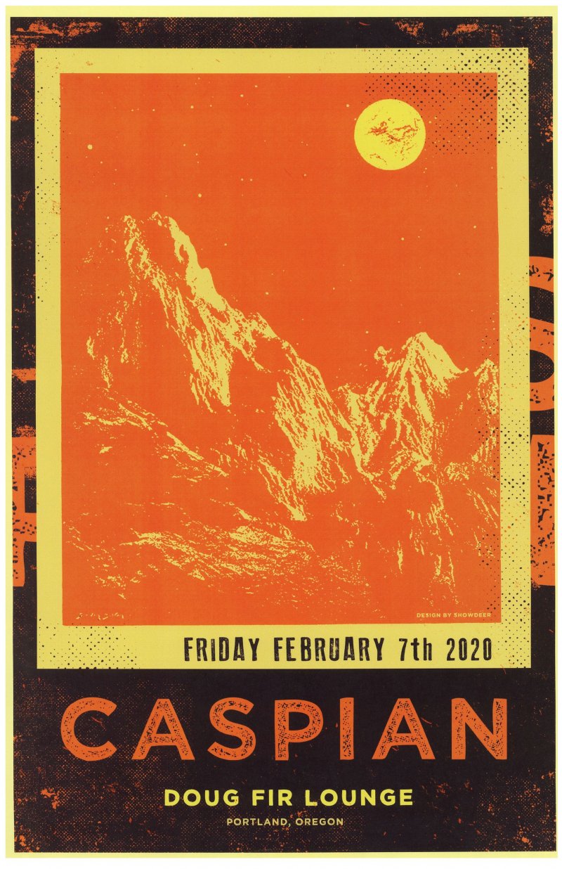 CASPIAN 2020 Gig POSTER Portland Oregon On Circles Concert