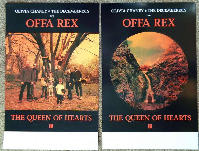 Image 0 of OFFA REX Album POSTER Olivia Chaney & THE DECEMBERISTS Queen Of Hearts 11x17