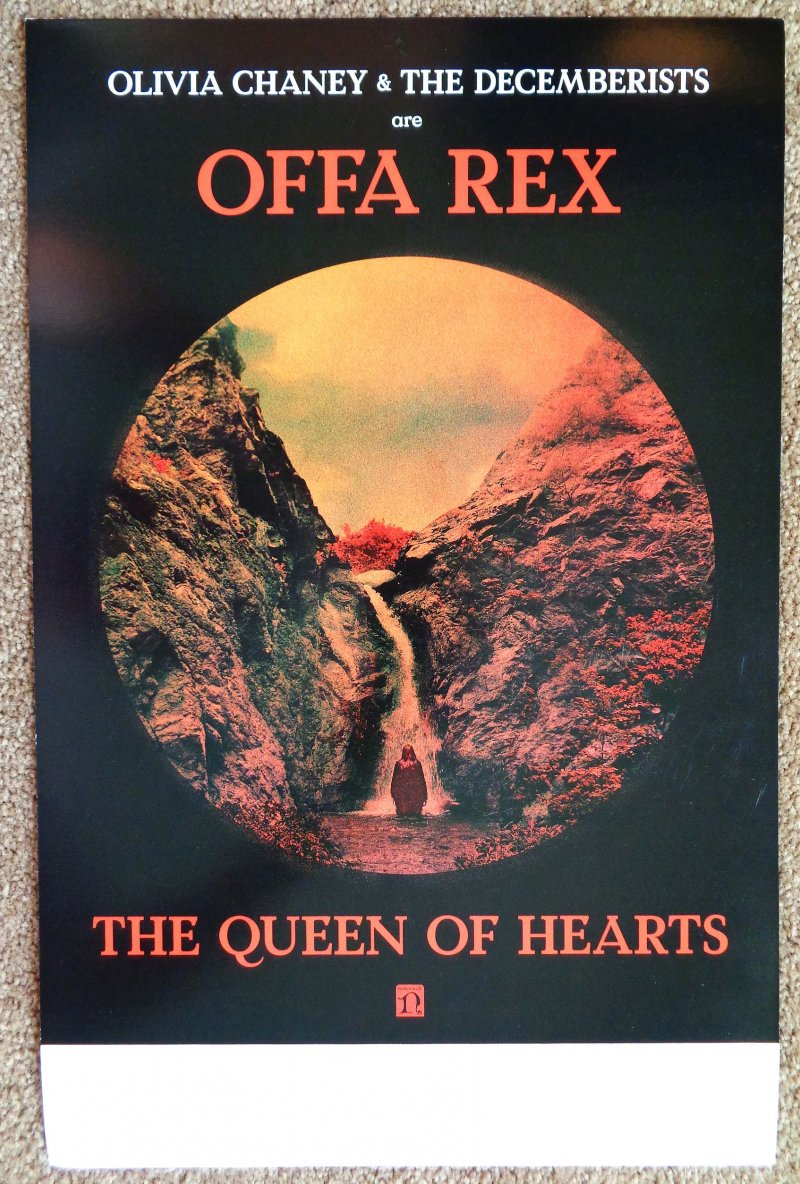 Image 1 of OFFA REX Album POSTER Olivia Chaney & THE DECEMBERISTS Queen Of Hearts 11x17