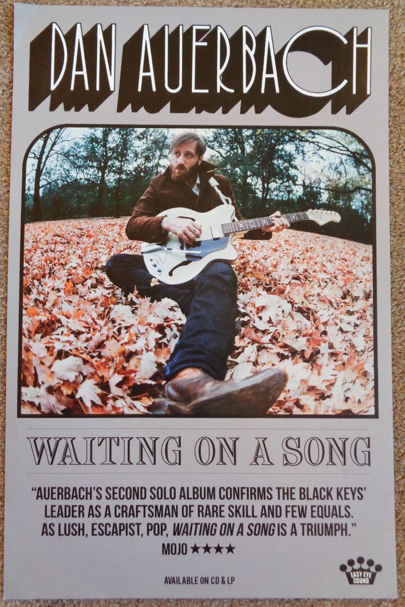 Auerbach DAN AUERBACH Album POSTER Waiting On A Song 11x17 THE BLACK KEYS