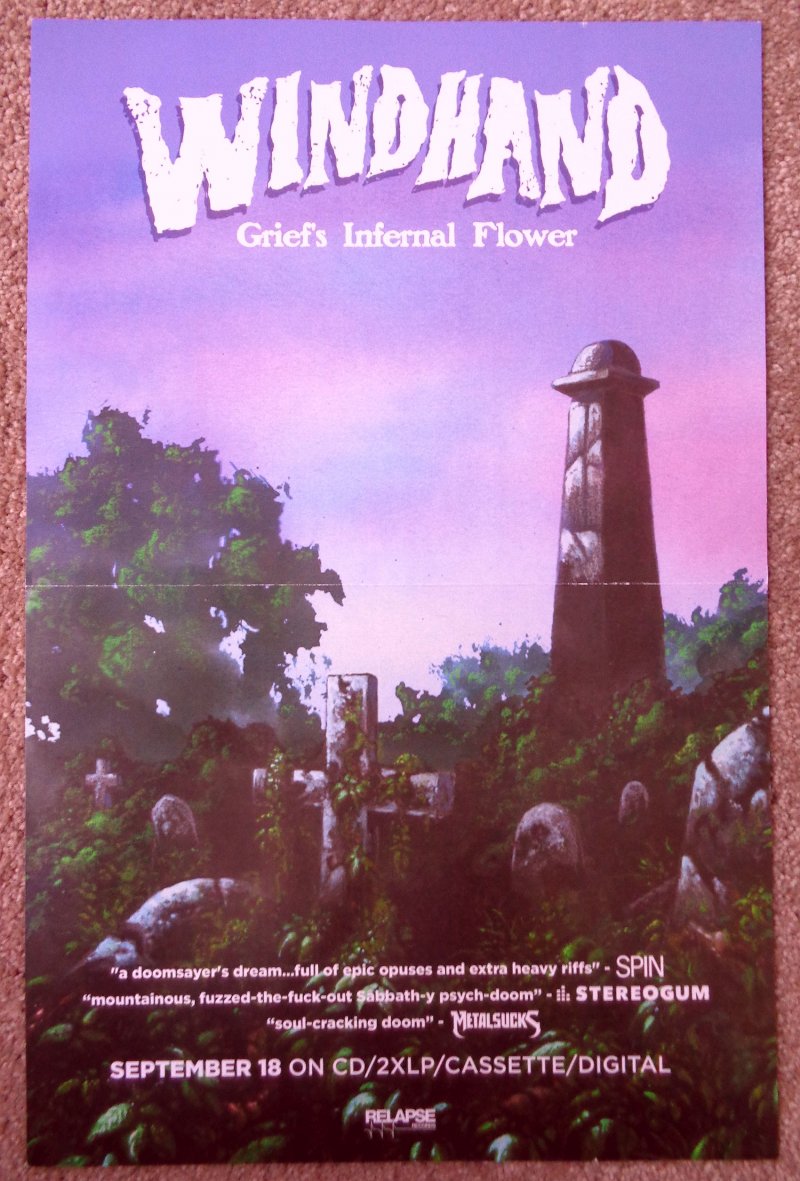 Image 1 of WINDHAND / CHRISTIAN MISTRESS POSTER Grief's Infernal Flower / To Your Death